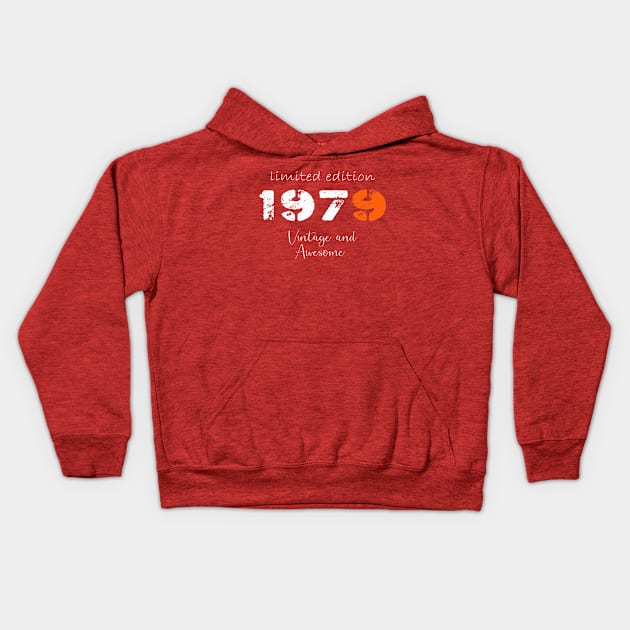 Born in 1979 gift items, Best birthday accessories Kids Hoodie by Nocrayons